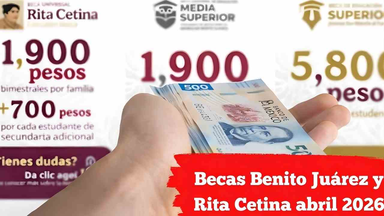 Becas Benito Juárez y Rita Cetina Abril 2026