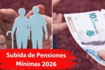 Subida de Pensiones Mínimas 2026